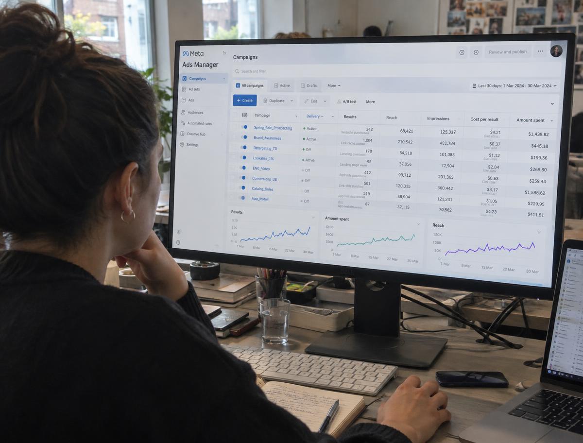 Gestione delle campagne e delle inserzioni nel Business Manager di Meta