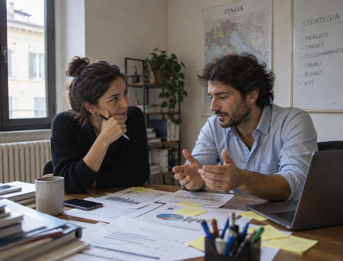 Consulenti al lavoro sulla strategia di mercato e sull'offerta
